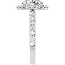 The Iconic Pavé Halo Engagement Ring | Oval | 2 ¾ CTW