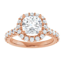The Iconic Pavé Halo Engagement Ring | Cushion | 2 ¾ CTW