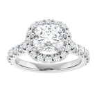 The Iconic Pavé Halo Engagement Ring | Cushion | 2 ¾ CTW