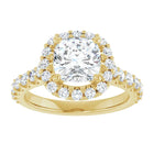 The Iconic Pavé Halo Engagement Ring | Cushion | 2 ¾ CTW