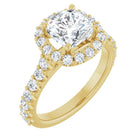 The Iconic Pavé Halo Engagement Ring | Cushion | 2 ¾ CTW