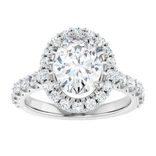 The Iconic Pavé Halo Engagement Ring | Oval | 2 ¾ CTW