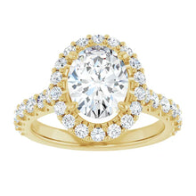 The Iconic Pavé Halo Engagement Ring | Oval | 2 ¾ CTW