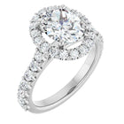 The Iconic Pavé Halo Engagement Ring | Oval | 2 ¾ CTW
