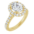 The Iconic Pavé Halo Engagement Ring | Oval | 2 ¾ CTW