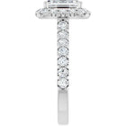 The Iconic Pavé Halo Engagement Ring | Emerald | 2 ¾ CTW