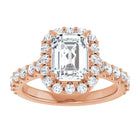 The Iconic Pavé Halo Engagement Ring | Emerald | 2 ¾ CTW