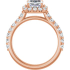 The Iconic Pavé Halo Engagement Ring | Emerald | 2 ¾ CTW