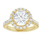 The Iconic Pavé Halo Engagement Ring | Round | 2 ¾ CTW