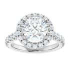 The Iconic Pavé Halo Engagement Ring | Round | 2 ¾ CTW