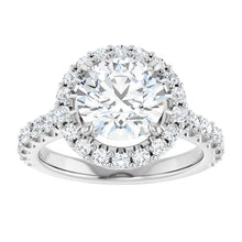 The Iconic Pavé Halo Engagement Ring | Round | 2 ¾ CTW