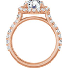 The Iconic Pavé Halo Engagement Ring | Round | 2 ¾ CTW