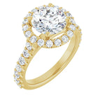 The Iconic Pavé Halo Engagement Ring | Round | 2 ¾ CTW