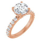 The Iconic Hidden Halo Engagement Ring | Round | 2 ½ CTW
