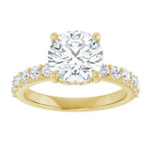 The Iconic Hidden Halo Engagement Ring | Round | 2 ½ CTW