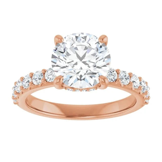 The Iconic Hidden Halo Engagement Ring | Round | 2 ½ CTW