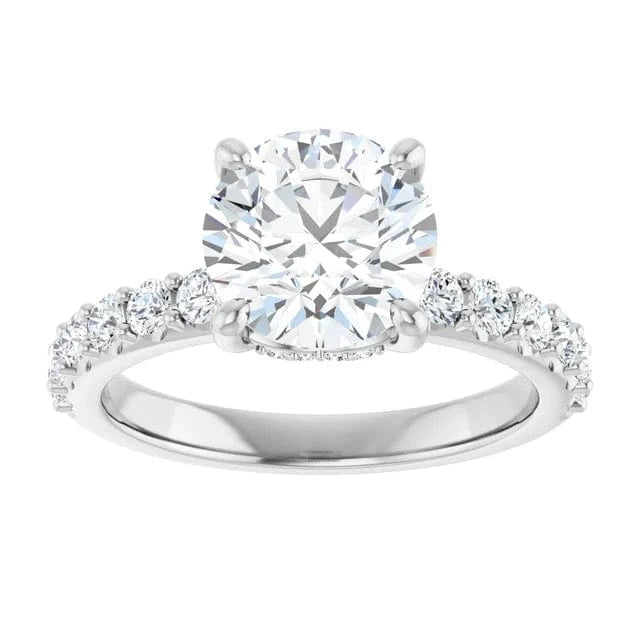 The Iconic Hidden Halo Engagement Ring | Round | 2 ½ CTW