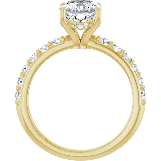 The Iconic Hidden Halo Engagement Ring | Cushion | 2 ½ CTW
