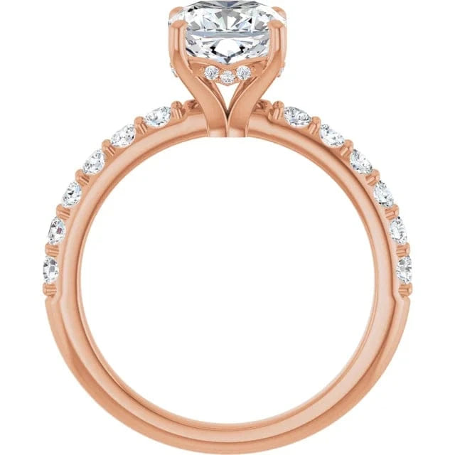 The Iconic Hidden Halo Engagement Ring | Cushion | 2 ½ CTW