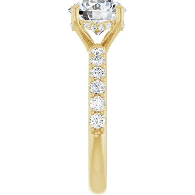 The Iconic Hidden Halo Engagement Ring | Round | 2 ½ CTW