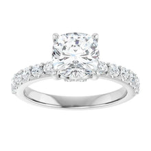 The Iconic Hidden Halo Engagement Ring | Cushion | 2 ½ CTW