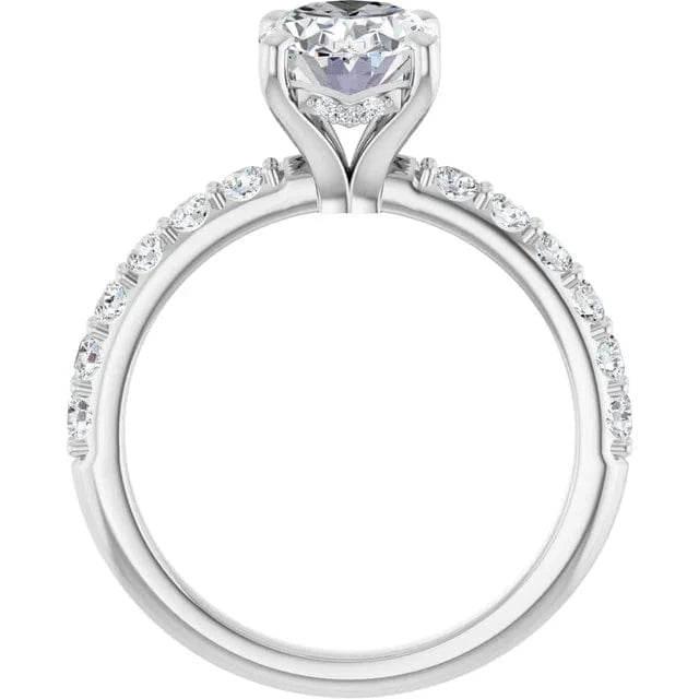 The Iconic Hidden Halo Engagement Ring | Oval | 2 ½ CTW