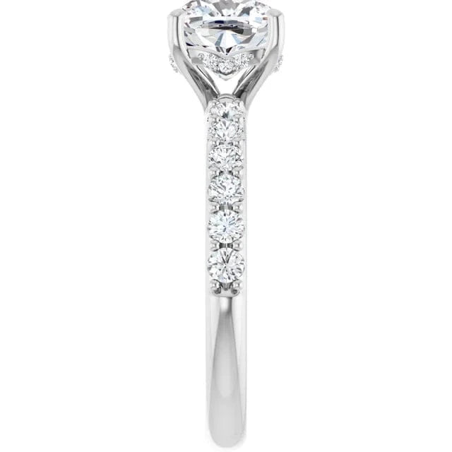 The Iconic Hidden Halo Engagement Ring | Cushion | 2 ½ CTW