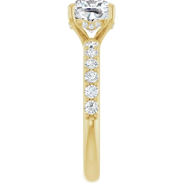 The Iconic Hidden Halo Engagement Ring | Cushion | 2 ½ CTW