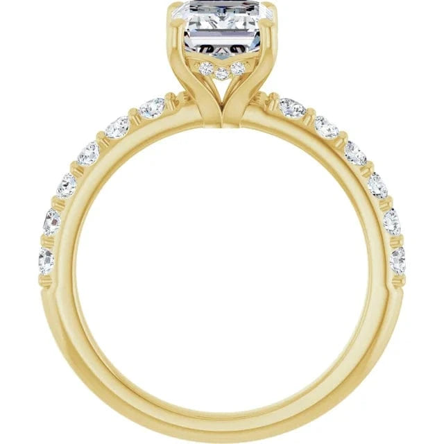 The Iconic Hidden Halo Engagement Ring | Emerald | 2 ½ CTW