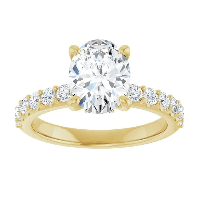 The Iconic Hidden Halo Engagement Ring | Oval | 2 ½ CTW