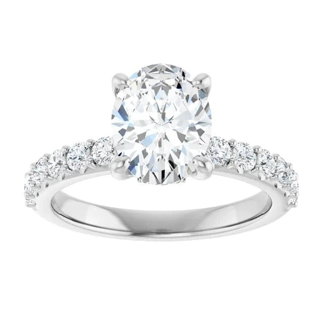 The Iconic Hidden Halo Engagement Ring | Oval | 2 ½ CTW