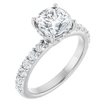 The Iconic Hidden Halo Engagement Ring | Cushion | 2 ½ CTW