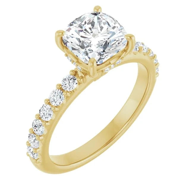 The Iconic Hidden Halo Engagement Ring | Cushion | 2 ½ CTW