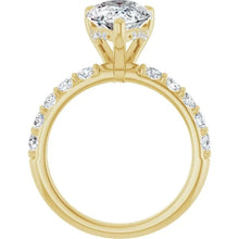 The Iconic Hidden Halo Engagement Ring | Pear | 3 ½ CTW