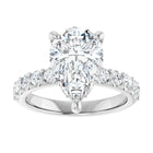 The Iconic Hidden Halo Engagement Ring | Pear | 3 ½ CTW