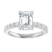 The Iconic Hidden Halo Engagement Ring | Emerald | 2 ½ CTW