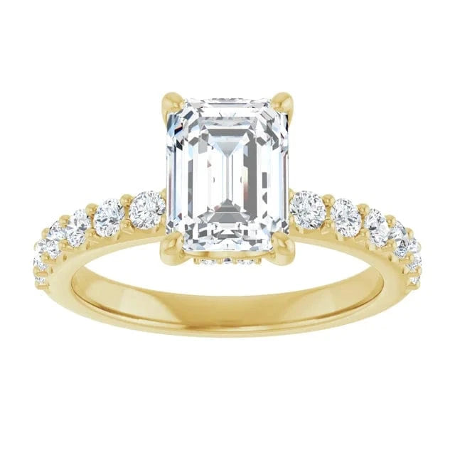 The Iconic Hidden Halo Engagement Ring | Emerald | 2 ½ CTW