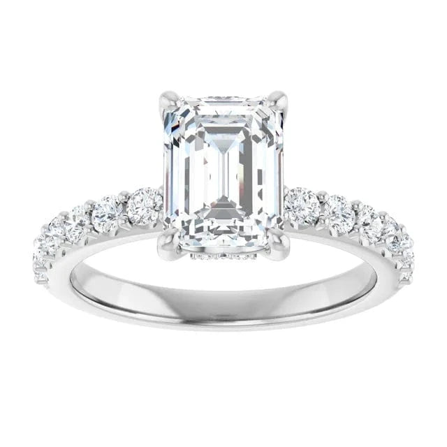 The Iconic Hidden Halo Engagement Ring | Emerald | 2 ½ CTW