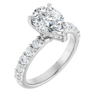 The Iconic Hidden Halo Engagement Ring | Pear | 2 ½ CTW