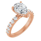 The Iconic Hidden Halo Engagement Ring | Pear | 2 ½ CTW