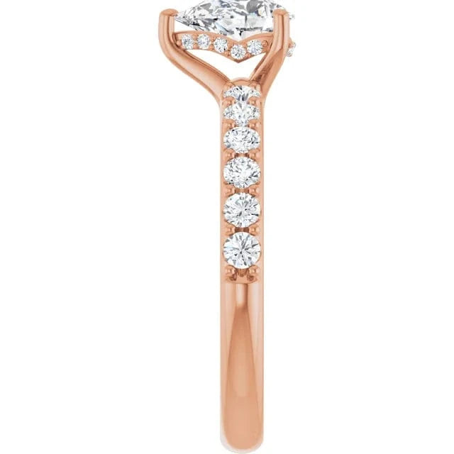 The Iconic Hidden Halo Engagement Ring | Pear | 1 CTW