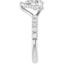 The Iconic Hidden Halo Engagement Ring | Pear | 2 ½ CTW