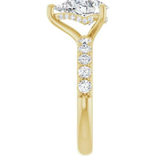 The Iconic Hidden Halo Engagement Ring | Pear | 2 ½ CTW