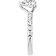 The Iconic Hidden Halo Engagement Ring | Pear | 1 ½ CTW