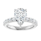 The Iconic Hidden Halo Engagement Ring | Pear | 2 ½ CTW