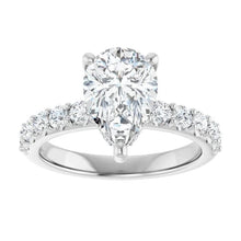 The Iconic Hidden Halo Engagement Ring | Pear | 2 ½ CTW