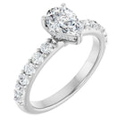 The Iconic Hidden Halo Engagement Ring | Pear | 1 CTW