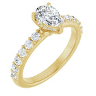 The Iconic Hidden Halo Engagement Ring | Pear | 1 CTW