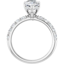 The Iconic Hidden Halo Engagement Ring | Pear | 2 ½ CTW