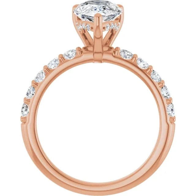 The Iconic Hidden Halo Engagement Ring | Pear | 2 ½ CTW